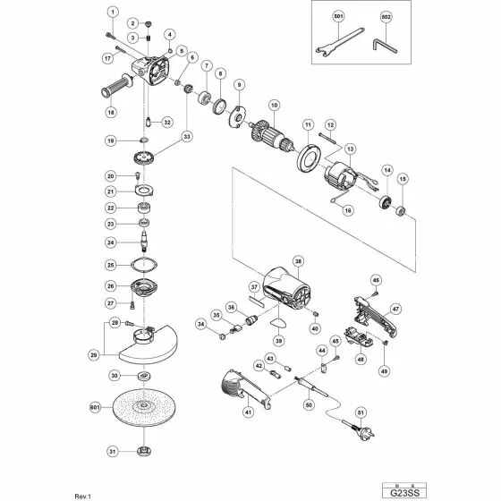 Hitachi G23SS CORD CLIP 960266 Spare Part