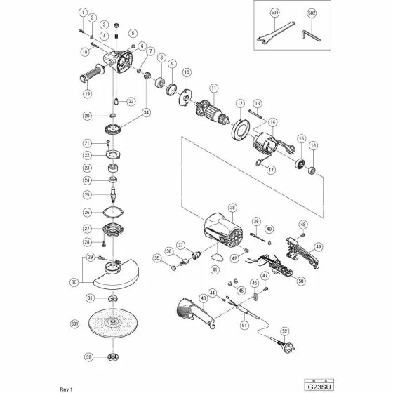 Hitachi G23SU CONNECTOR 50091 (10 PCS.) 959140 Spare Part