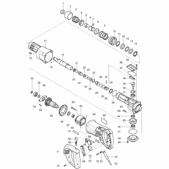 Makita HK0500 Spare Parts List