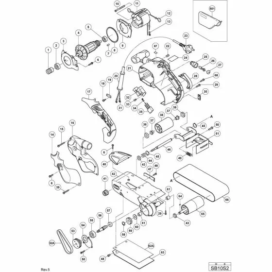 Hitachi SB10S2 SPRING 995577 Spare Part