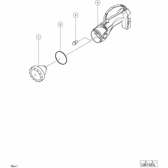 Hitachi UB10DL MAIN BODY Spare Part