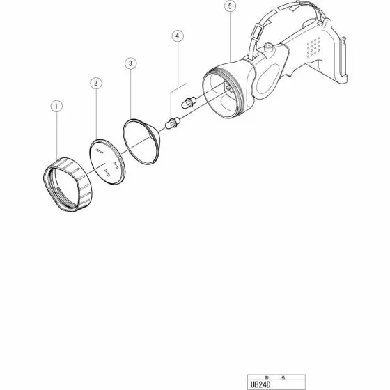 Hitachi UB24D LENS 318540 Spare Part