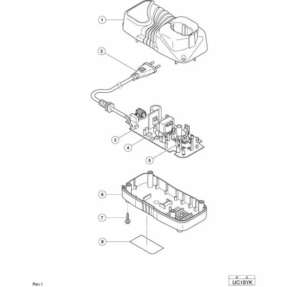 Hitachi UC18YK CASE (A) 332476 Spare Part