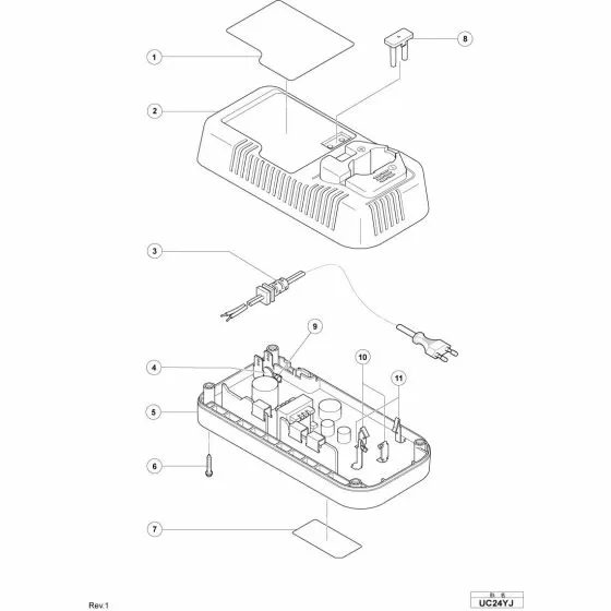 Hitachi UC24YJ TERMINAL (A) 306880 Spare Part