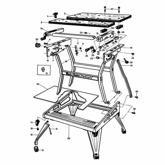 Black & Decker 79-034 Spare Parts List Type: 1