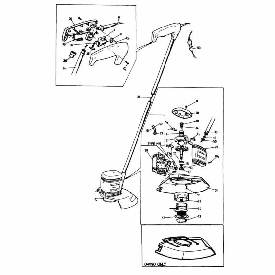 Black & Decker D409  Discontinued 000000-00 Spare Part Type: 3