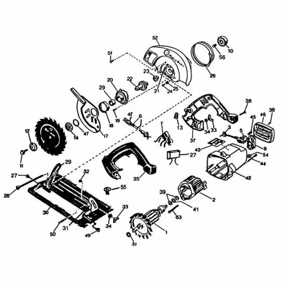 Black & Decker 7392-47 Spare Parts List Type: 1