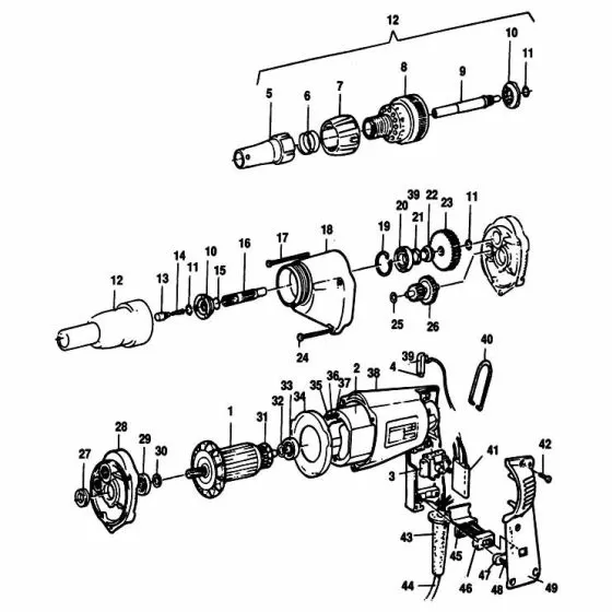 Black & Decker P7301 Spare Parts List Type: 1