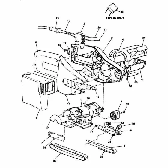 Black & Decker BD290 Spare Parts List Type: 1