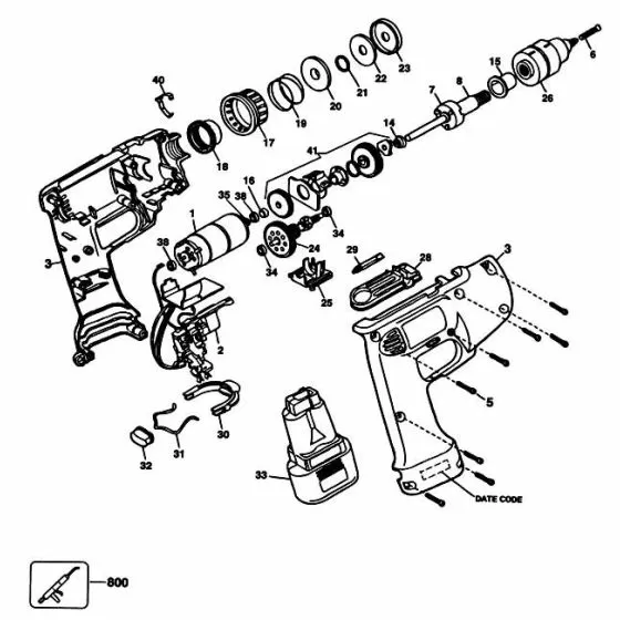 Black & Decker 1965 Spare Parts List Type: 2