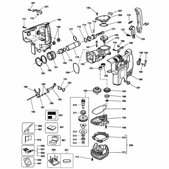 Black & Decker 5096 Spare Parts List Type: 1