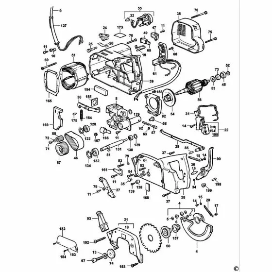 Black & Decker 1707E Spare Parts List Type: 1