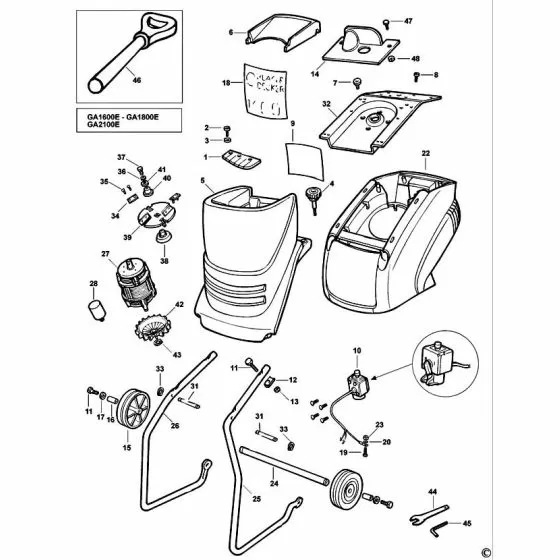 Black & Decker GA1400E  Discontinued 000000-00 Spare Part Type: 1