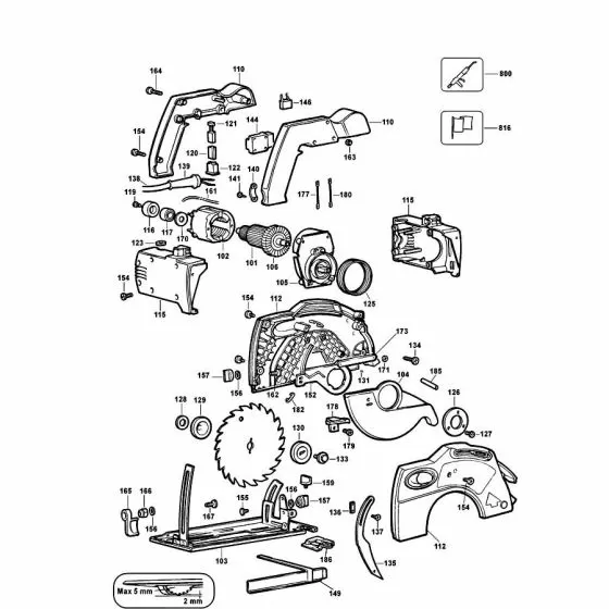 Black & Decker 374456N Spare Parts List Type: 1