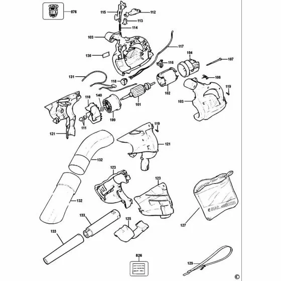 Black & Decker BV2500  Discontinued 000000-00 Spare Part Type: 4