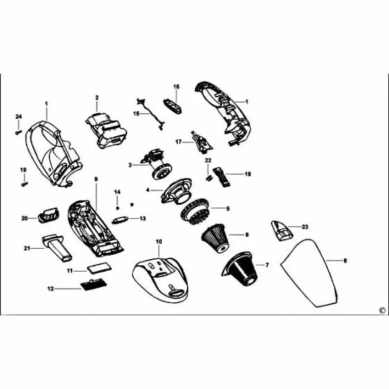 Black & Decker CHV7250  SCREW  499903-00 Spare Part Type: 1