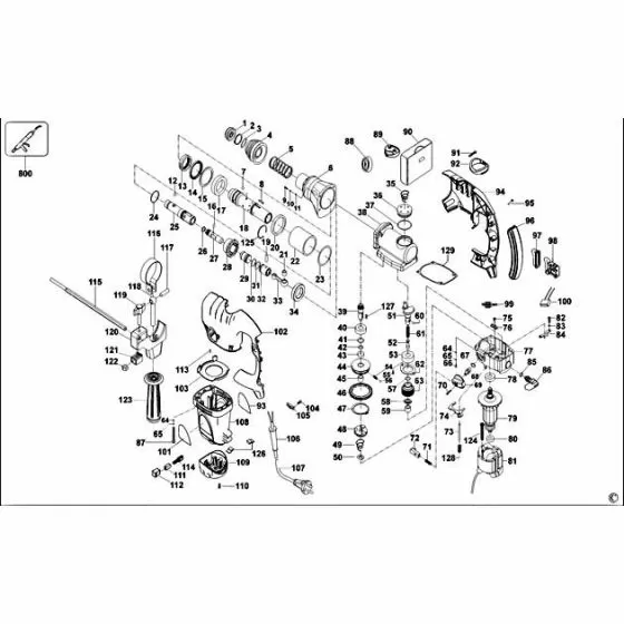 Black & Decker KD1001K Spare Parts List Type: 1