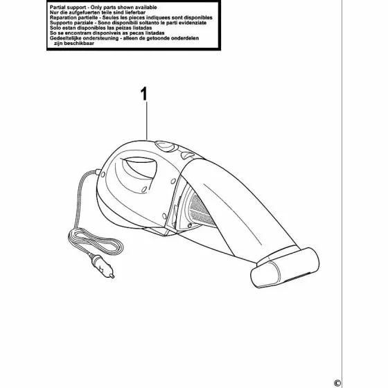 Black & Decker ACV1205  Discontinued 24-598446-00 Spare Part Type: 1-KR