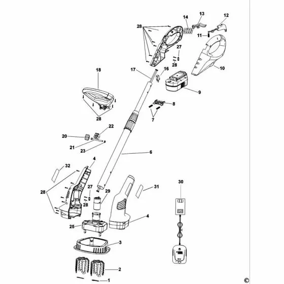 Black & Decker GXC1000  Discontinued  Spare Part Type: H1