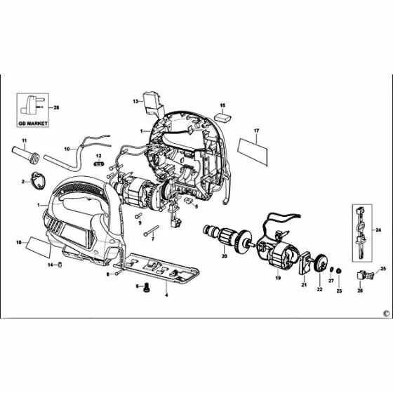 Black & Decker AST7XC Spare Parts List Type: 1