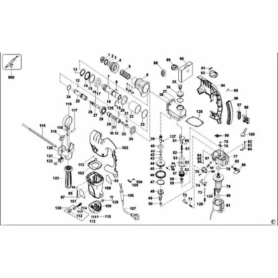 Black & Decker KD1001K Spare Parts List Type: 2