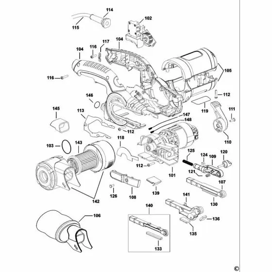 Black & Decker KA900E Spare Parts List Type: 1