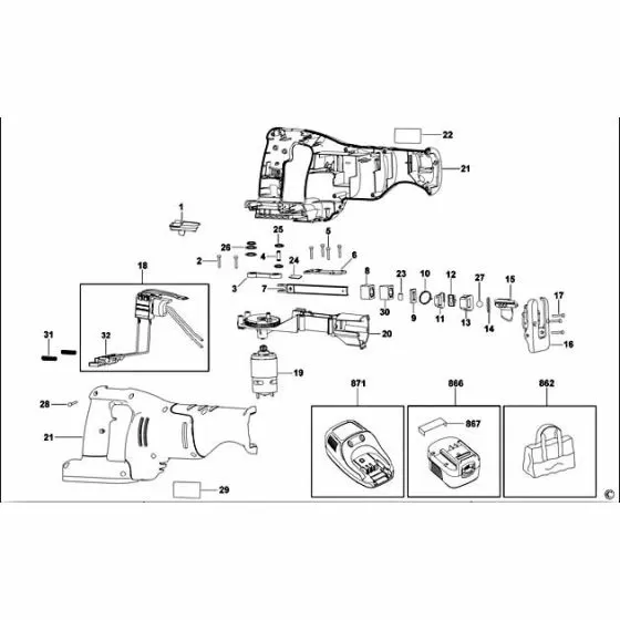 Black & Decker FS1800RS Spare Parts List Type: 1