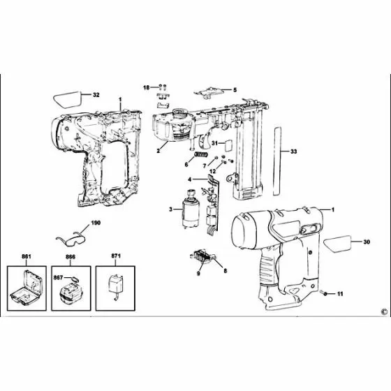 Black & Decker BDBN1202 Spare Parts List Type: 42036