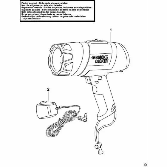 Black & Decker BDSL411 Spare Parts List Type: 1