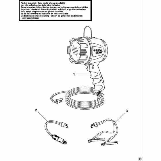 Black & Decker BDSL300 Spare Parts List Type: 1