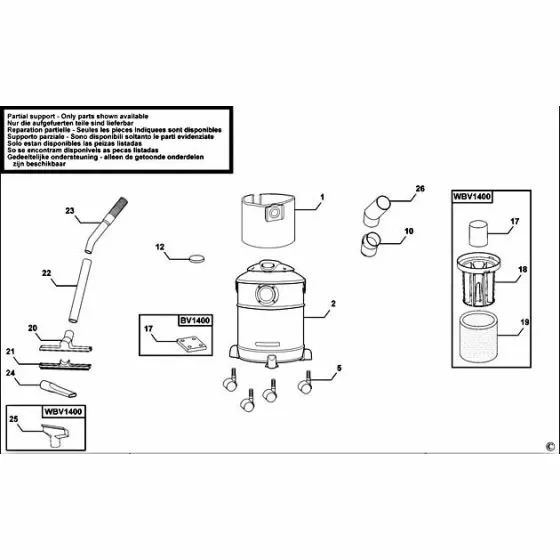 Black & Decker BLB1401  Discontinued 1004166-00 Spare Part Type: 1