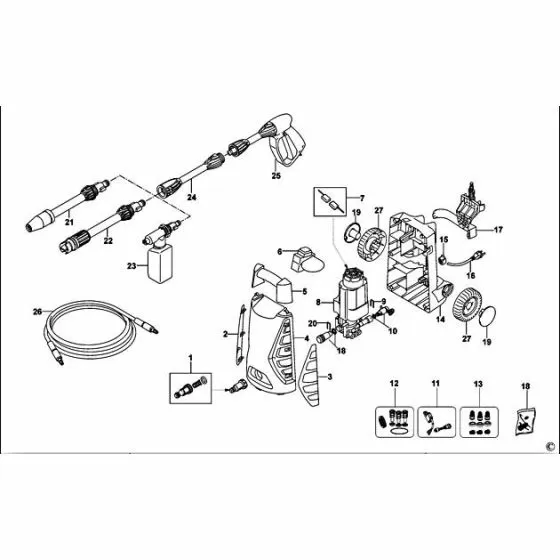 Black & Decker PW1400  Discontinued  Spare Part Type: 1