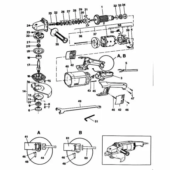 Black & Decker 5933 Spare Parts List Type: 1