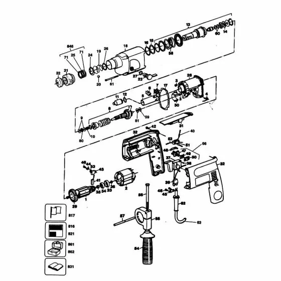 Black & Decker 5014 Spare Parts List Type: 1