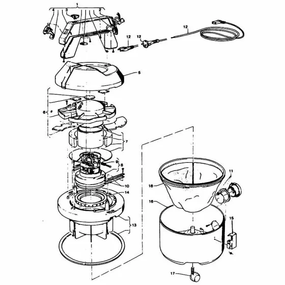 Black & Decker VC7 Spare Parts List Type: 1