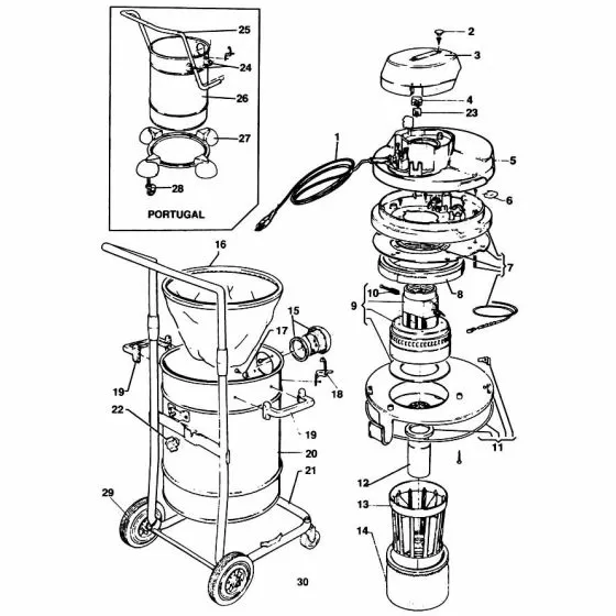 Black & Decker WD30 Spare Parts List Type: 1