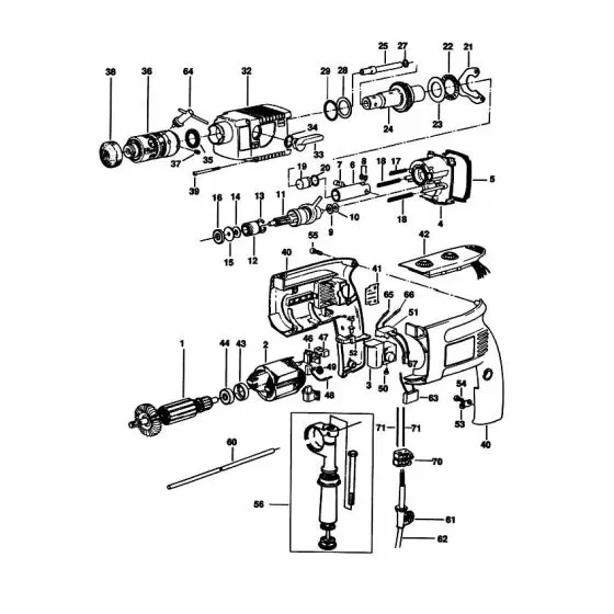 Black & Decker BD652 Spare Parts List Type: 1