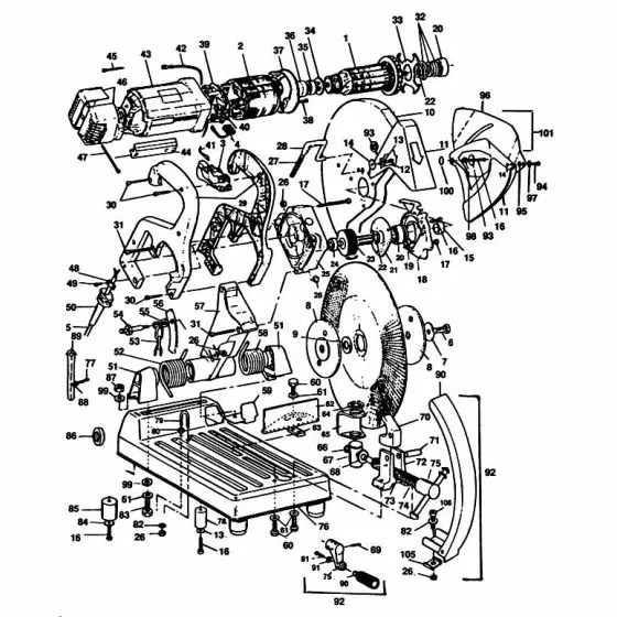 Black & Decker P3202 Spare Parts List Type: 1