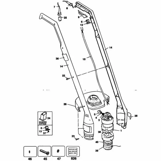 Black & Decker D609  Discontinued 000000-00 Spare Part Type: 1