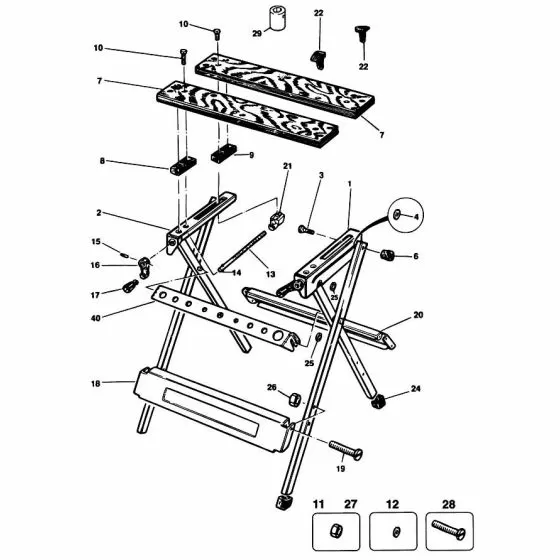 Black & Decker WM300 Spare Parts List Type: 1