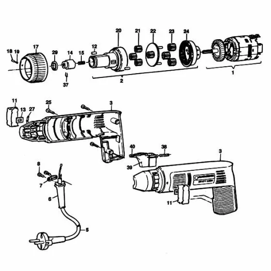 Black & Decker DN471 Spare Parts List Type: 1