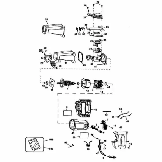 Black & Decker BD575E Spare Parts List Type: 100