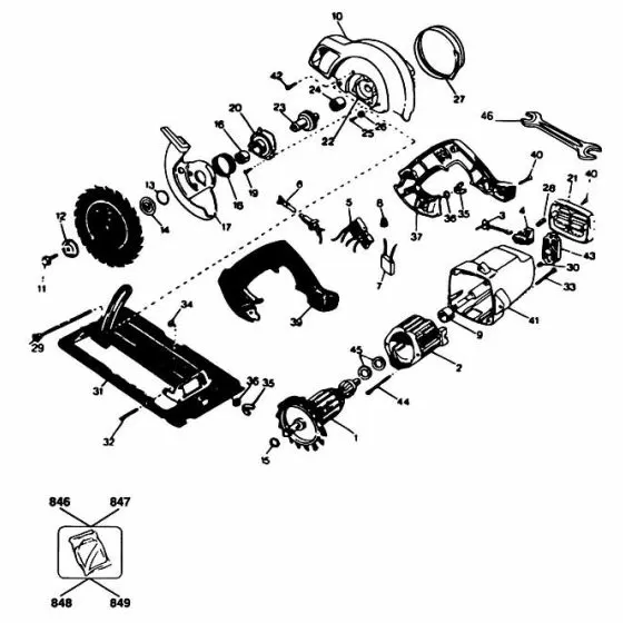 Black & Decker 3026 Spare Parts List Type: 1