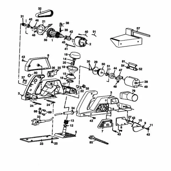 Black & Decker BD735E  Discontinued 000000-00 Spare Part Type: 1