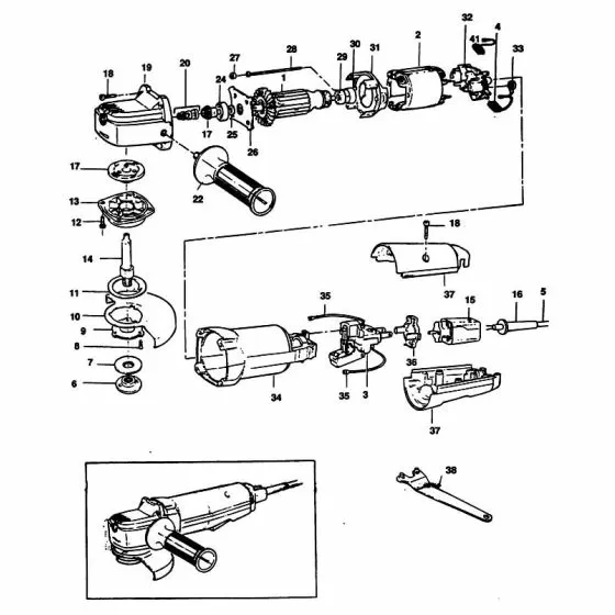 Black & Decker 5413 Spare Parts List Type: 1