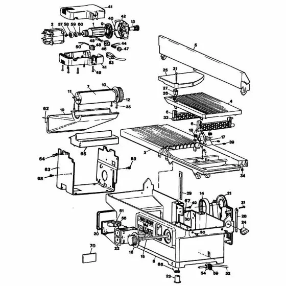 Black & Decker DN840 Spare Parts List Type: 1