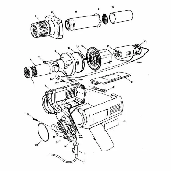 Black & Decker 2115-40 Spare Parts List Type: 1