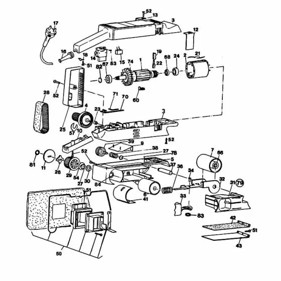 Black & Decker BD85 Spare Parts List Type: 1