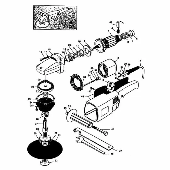 Black & Decker 6140 Spare Parts List Type: 1