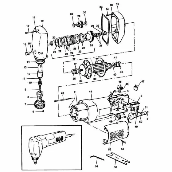 Black & Decker P8301 Spare Parts List Type: 1